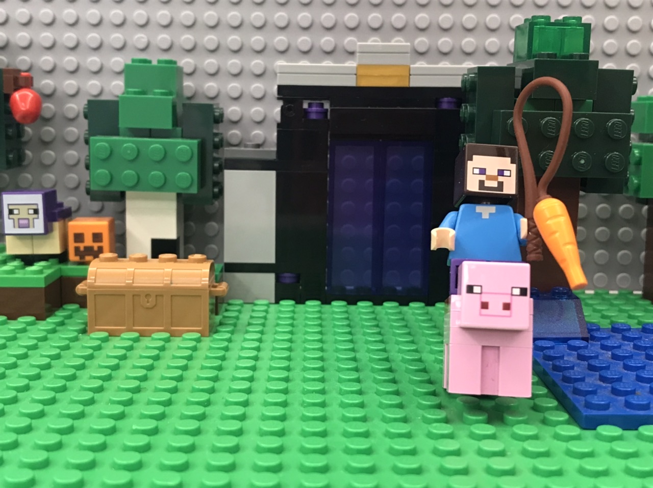 Покадровый анимационный видио ролик: свинья или пиглин? смотреть онлайн