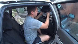Как снять подголовник в Приоре/Замена чехлов в Ладе 2171 универсал