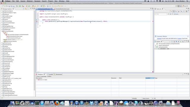 Bukkit plugin tutorial 1 - Events and Listeners смотреть онлайн