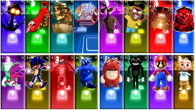 HOUSE HEAD 🆚 SKIBIDI TOILET 🆚 EXTRA SLIDE 🆚 HOUSE HEAD 🆚 SIRENHEAD | 🎵Tiles Hop EDM Rush! смотреть онлайн