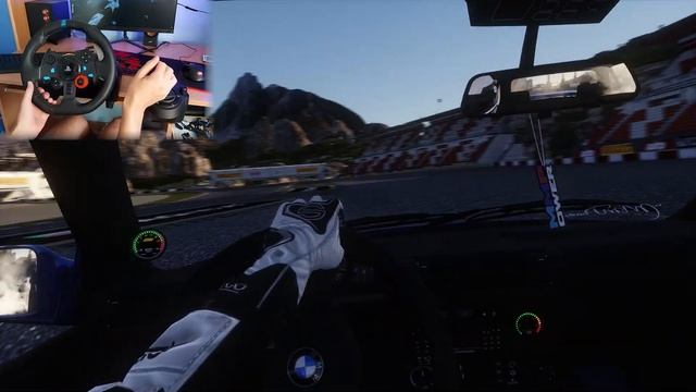 BMW E30 350i Estoril Blue - V8 SWAP - Assetto Corsa (Logitech G29 + Shifter)
