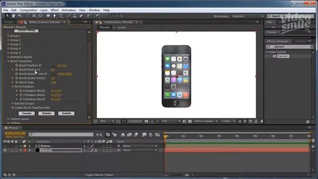 After Effects. Создаем видео с iPhone 5. (VideoSmile) смотреть онлайн