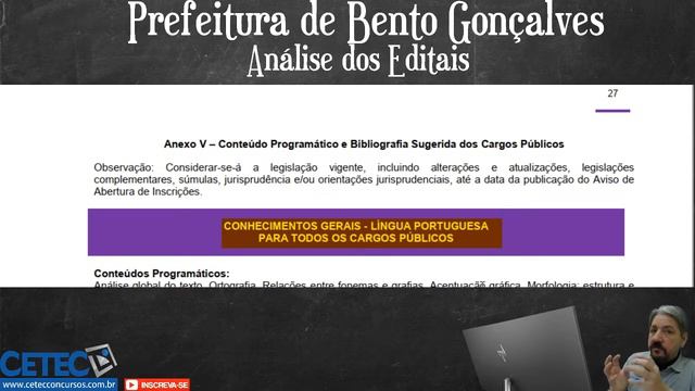 Análise do Editais da Prefeitura de Bento Gonçalves смотреть онлайн