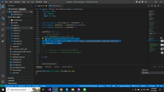 Working with Async and Await in React смотреть онлайн