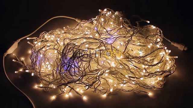 Гирлянда «Бахрома» 12,5 метров IP44 (flash-эффект) 500LED теплая смотреть онлайн