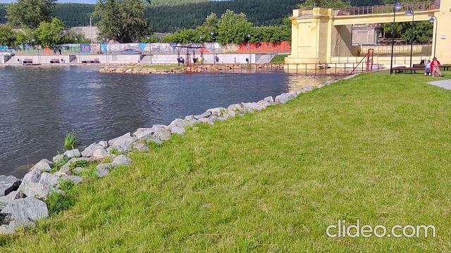 Набережная реки Миасс, город Миасс