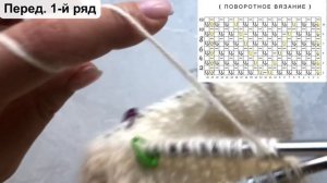 Мастер-класс двусторонний джемпер полупатентной резинкой спицами с ажуром из Drops Nord и Drops Sil