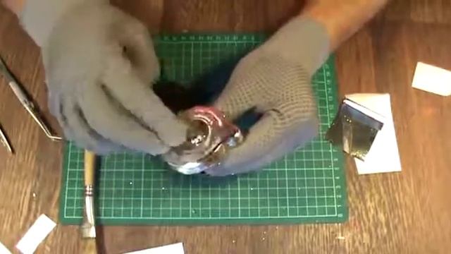 Хромирование в домашних условиях  Зеркальная поталь краска   ч 2