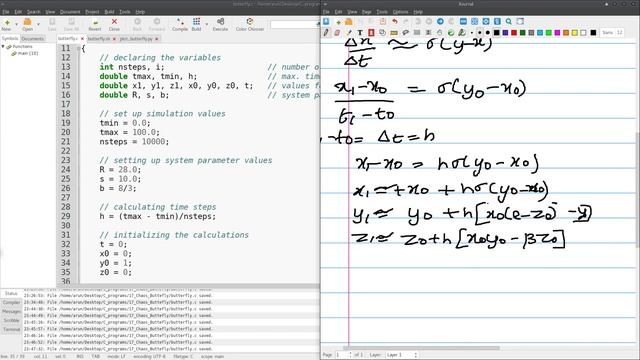 C Programming : 021 : For Loop Example : Lorenz Butterfly смотреть онлайн