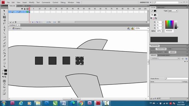Flying Plane Animation | Adobe Flash | Adobe Animate