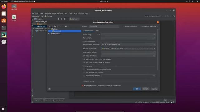 Add Configuration / Projects / Interpreter смотреть онлайн