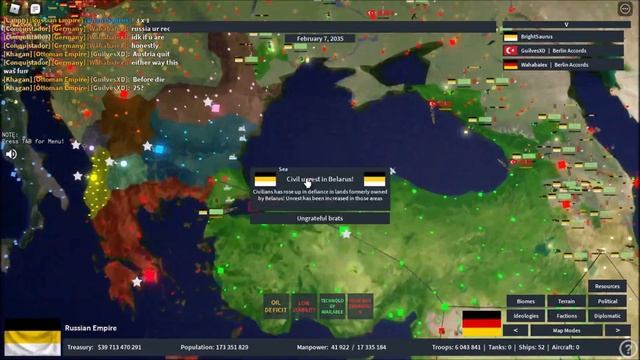 Russian Empire Vs Central Powers (no bulgaria) | Roblox Rise of Nations смотреть онлайн