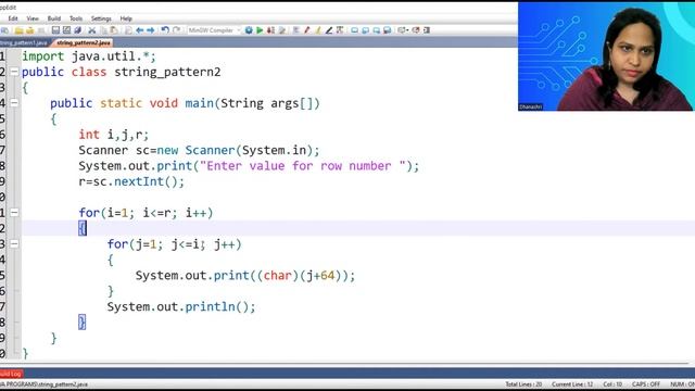 String Patterns in JAVA | TechVidya | Alphabet patterns | Absolutely for beginners смотреть онлайн