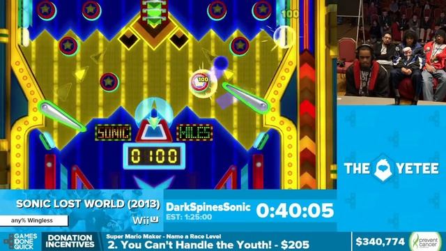 Sonic Lost World (Wii U): AGDQ 2016 - Any% Wingless Speed Run in 1:19:52 смотреть онлайн