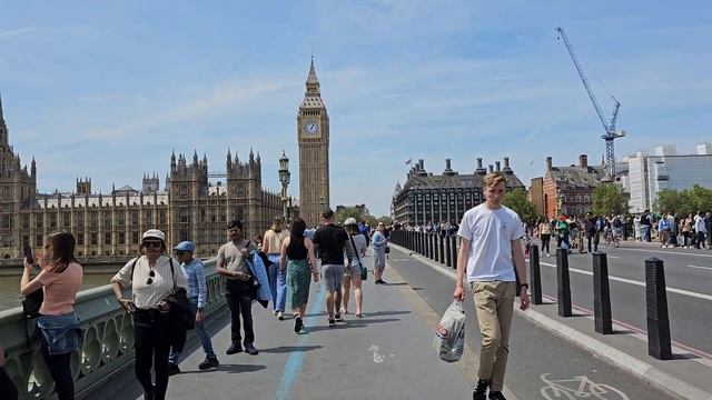 LONDON Westminster Bridge Walk To Palace Of Westminster And Big Ben 2023 | 4K Walking Tour