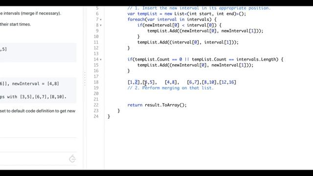 Insert Interval Hard problem solved using Linked List | LeetCode | Hard | C# | CSharp Solution смотреть онлайн