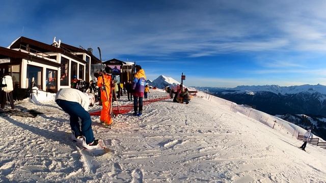 Роза Хутор, самая вершина -катаются!!! ?ЛАЗАРЕВСКОЕ СЕГОДНЯ?СОЧИ. смотреть онлайн