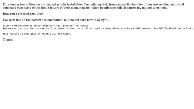 DevOps & SysAdmins: Postfix unknown command смотреть онлайн