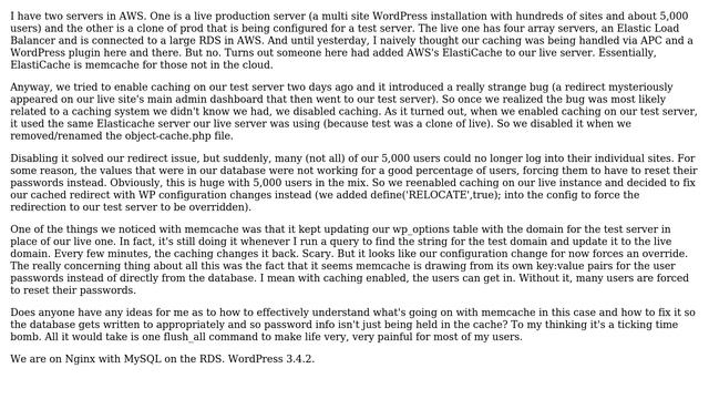 DevOps & SysAdmins: Memcache/Elasticache holding many user passwords in memory instead of DB смотреть онлайн