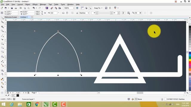 How to design Best Background and Logo in CorelDRAW X7 by Al Hassan Graphics смотреть онлайн
