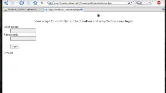 Zend Framework 1.8 tutorial 4 zend_auth and zend_form part 4 смотреть онлайн