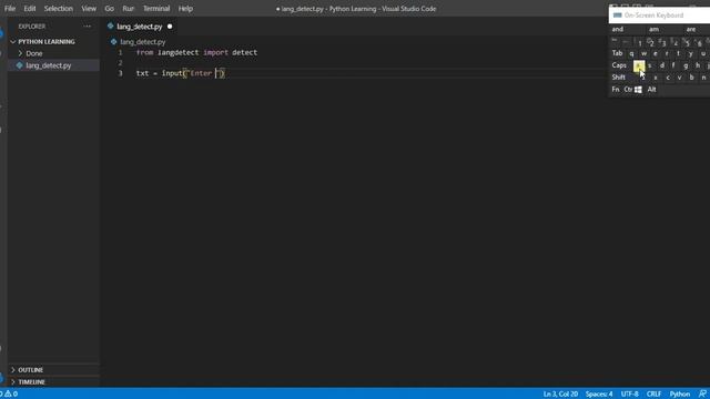 Language detect in python in one line of code смотреть онлайн