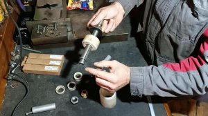 ремонт гидравлической кулисы man tga , цанговый съёмник