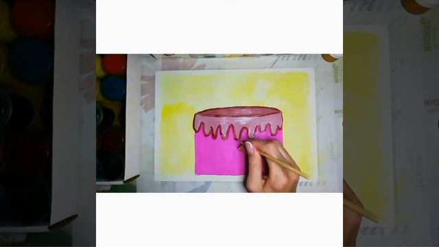 Как быстро и легко нарисовать тортик. смотреть онлайн