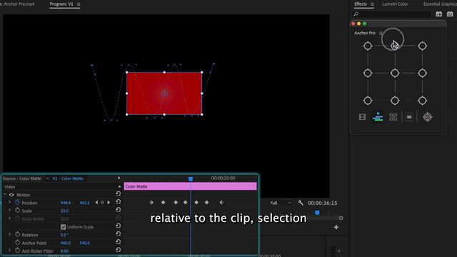 Anchor Pro for Premiere Pro and After Effects Tutorial смотреть онлайн