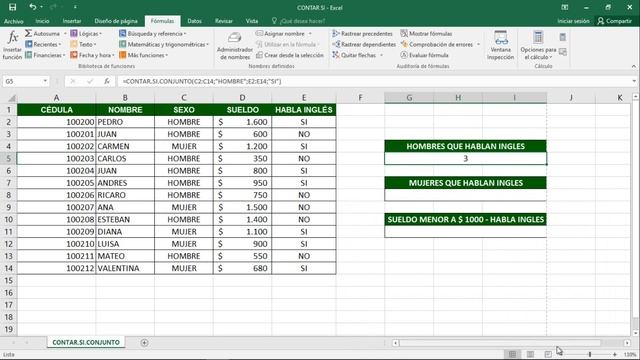Cómo usar fácilmente la función CONTAR SI CONJUNTO en Excel + Ejercicio | Microsoft Excel смотреть онлайн
