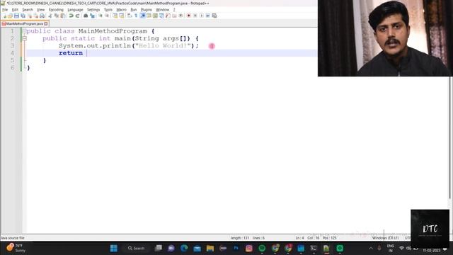 Why java main method is static, public and what if we change its signature? | DineshDTC смотреть онлайн