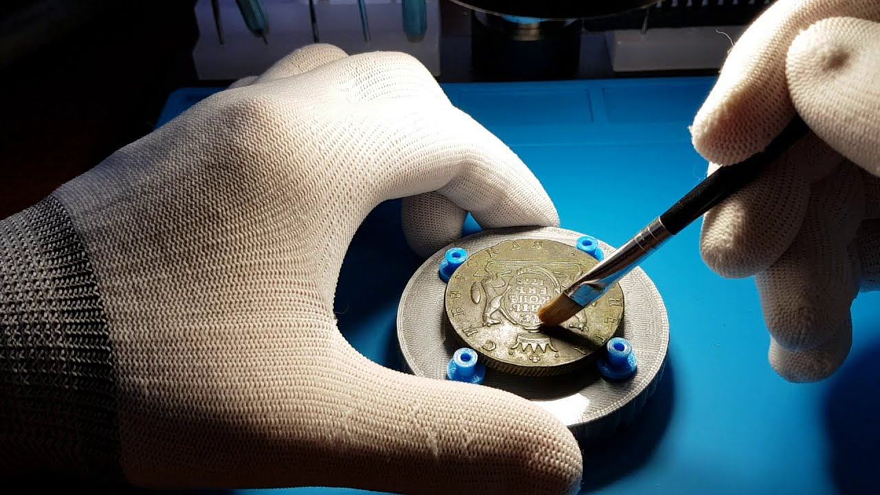 Чудо столик для чистки монет. Краткий обзор.