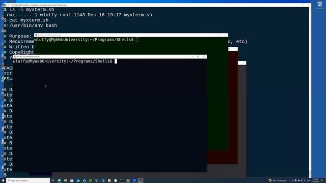 Linux xterm Config Files, and Automated Shell Scripts смотреть онлайн