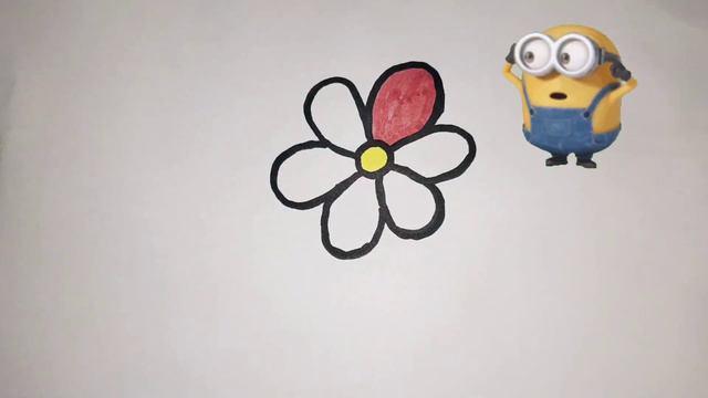 Рисуем цветок для детей/ How to draw a flower for children/ Bolalar uchun gulni qanday chizish смотреть онлайн