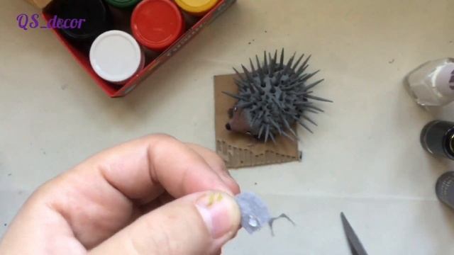 Seramik Xemirden Payiz Miniaturu. Plastinle El Isleri. Oyun Hamurundan Neler Yapilir