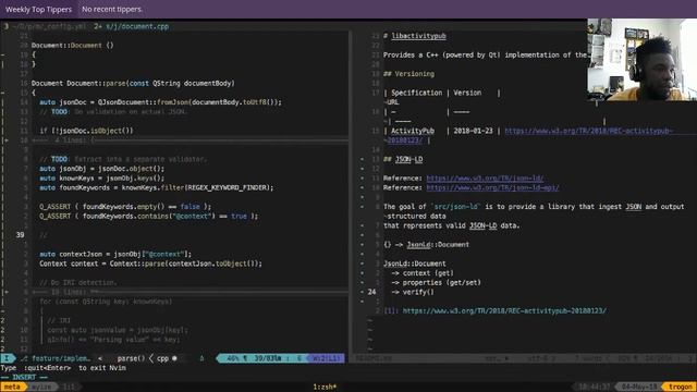 Live Coding of JSON-LD for C++ смотреть онлайн