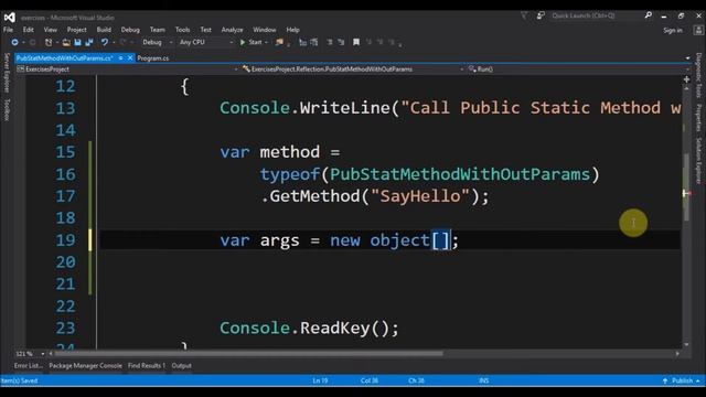 call public static method with out params using reflection in c# смотреть онлайн