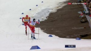 Победа Александра Большунова в Фалуне. 15км масстарт