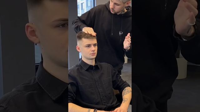 Мужская стрижка. Короткий кроп. #shorts #barber смотреть онлайн