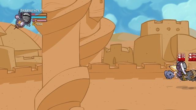 Castle Crashers - Solo Insane Mode As Fencer (No Potions) (No Deaths)