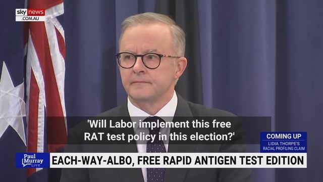 Labor's 'rolled gold' rapid antigen test pledge now 'crawled away like a crab': Murray смотреть онлайн