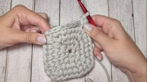 ✨КВАДРАТНАЯ КОРЗИНКА ИЗ ТРИКОТАЖНОЙ ПРЯЖИ?crochet basket?Häkelkorb