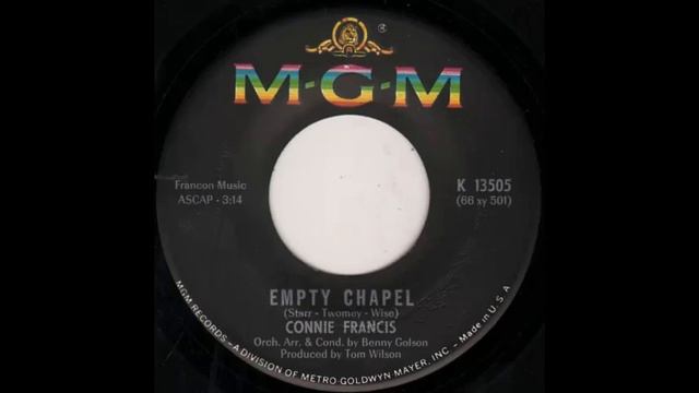 Connie Francis - Empty Chapel - Original Stereo смотреть онлайн
