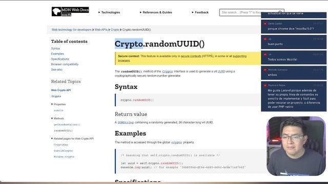 Crypto UUID para generar identificadores únicos nativos en Javascript смотреть онлайн