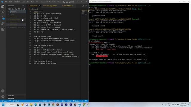 How to ignore some files in git commit ? || .gitignore in git | #9 смотреть онлайн