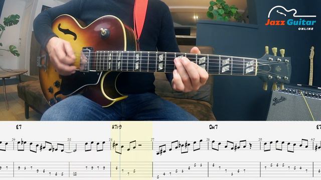 All Of Me Jazz Guitar Lesson - Melody and Solo смотреть онлайн