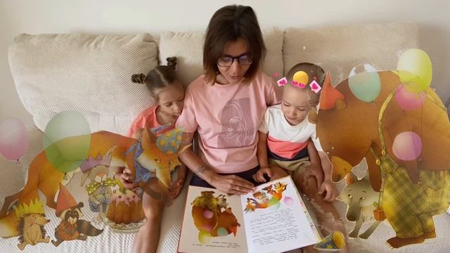 Нике и Дамиру читаю сказку "Почему у Зайца длинные уши?" смотреть онлайн