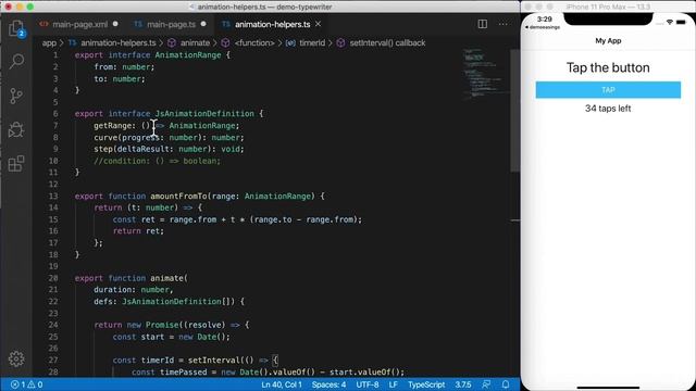 How to Animate Text in NativeScript | Tutorial смотреть онлайн