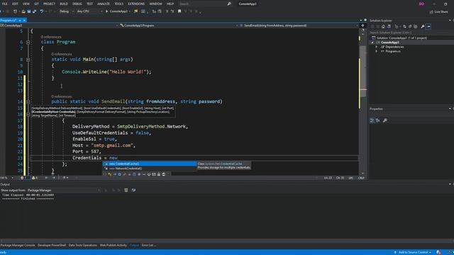 Send Gmail from C# .Net Core Project | Visual Studio 2019 SmtpClient смотреть онлайн