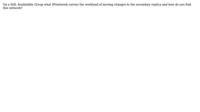 Databases: SQL Availability Group Network смотреть онлайн